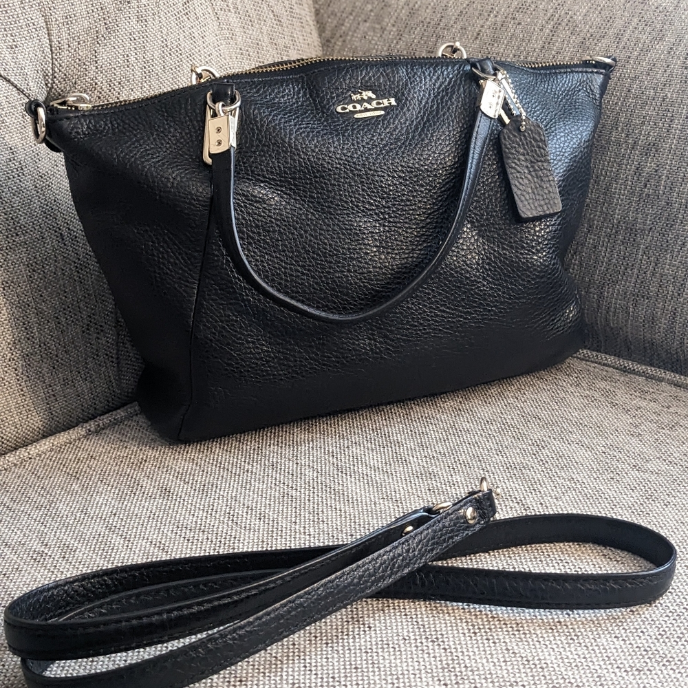 Black Coach Kelsey handbag